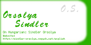 orsolya sindler business card
